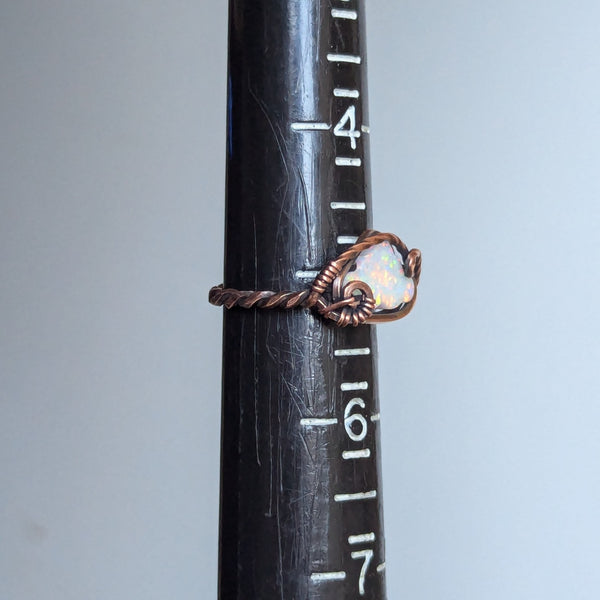 Cloud Size 5 Ring in Oxidized Copper