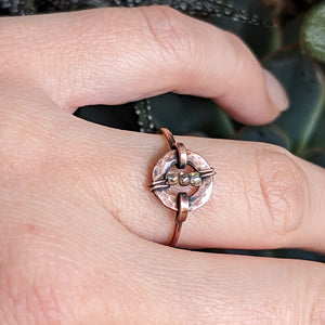 Size 6.5 Oxidized Copper Ring