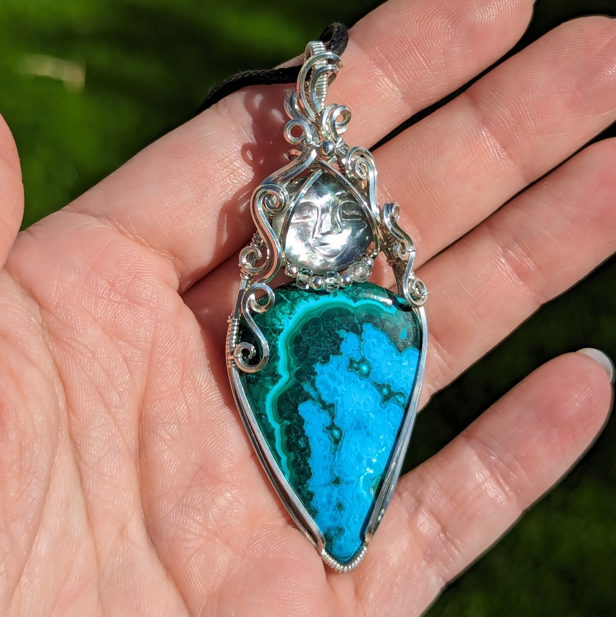 Chrysocolla store Pendant