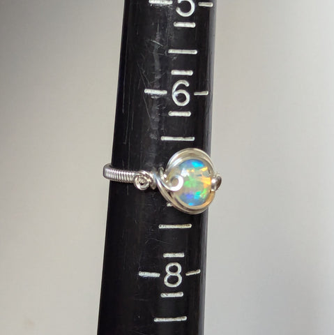 Welo Opal Size 7 Ring in Sterling Silver