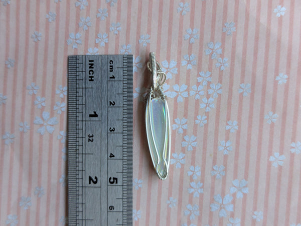 Disco Quartz Mini Pendant in Sterling Silver