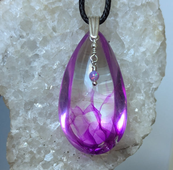 Phantom Quartz Sterling Silver Pendant