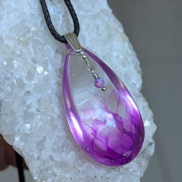 Phantom Quartz Sterling Silver Pendant