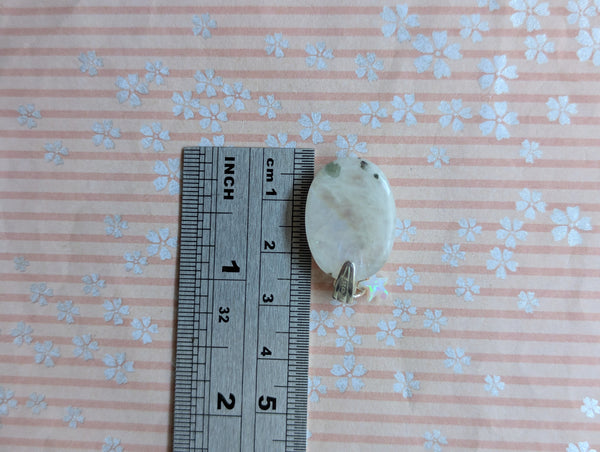 Rainbow Moonstone Pendant in Sterling Silver