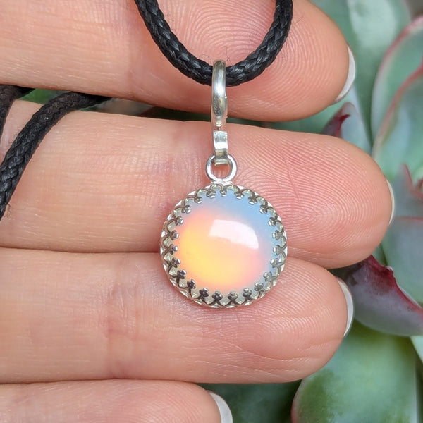 Aurora Opal Mini Pendant in Sterling Silver