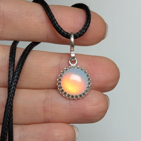Aurora Opal Mini Pendant in Sterling Silver
