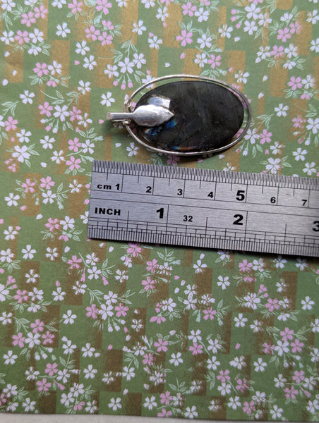 Labradorite Silver Plated Pendant