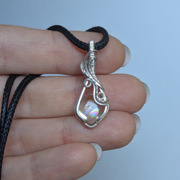 Malawi Moonstone Mini Pendant in Sterling Silver