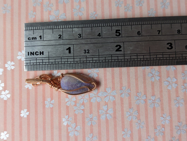 Solid Australian Opal Rose Gold-fill Pendant