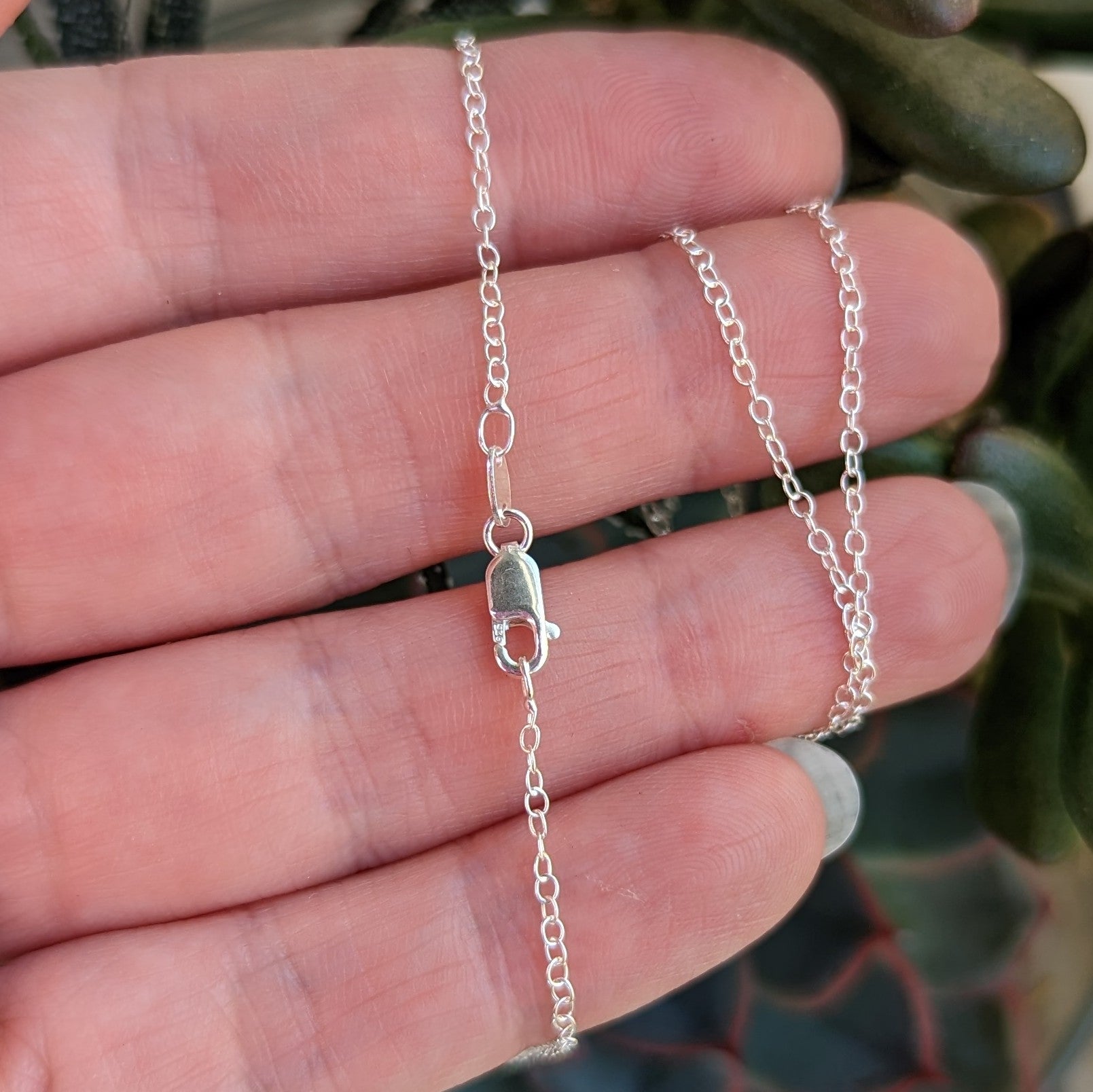 Solid Sterling Silver 18" Chain